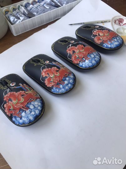 Мышь компьютерная с рисунком