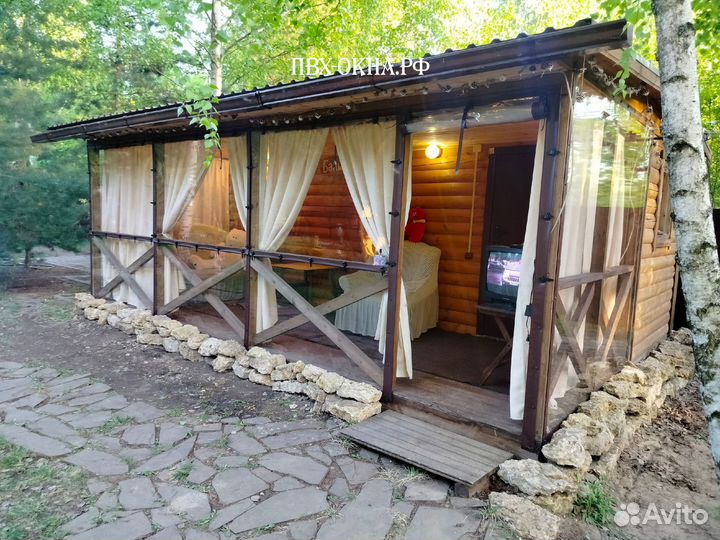 Мягкие окна для террас и беседок