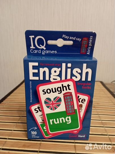 Карточная игра Английские неправильные глаголы