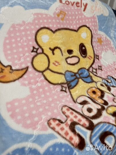 Детский пледик плюшевый