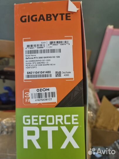 Видеокарта gigabyte geforce rtx 3060 12 гб