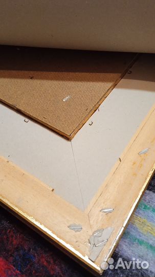 Картина маслом на дереве морской пейзаж