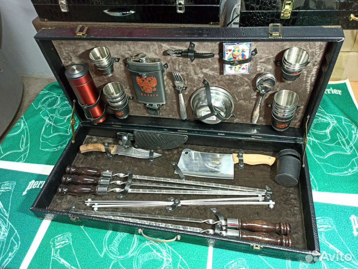 Набор для шашлыка в подарочном кейсе