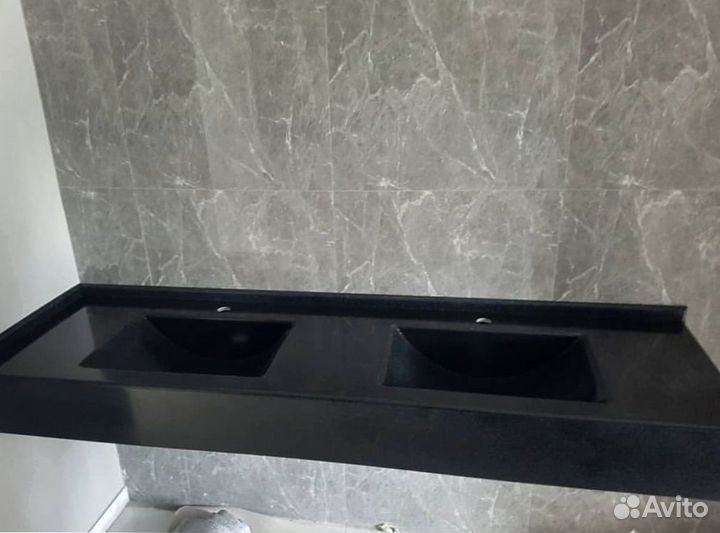 Столешница для ванной из искуственного камня