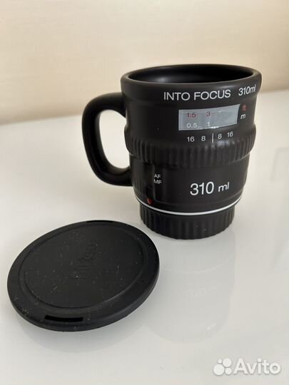 Кружка в форме фотообъектива