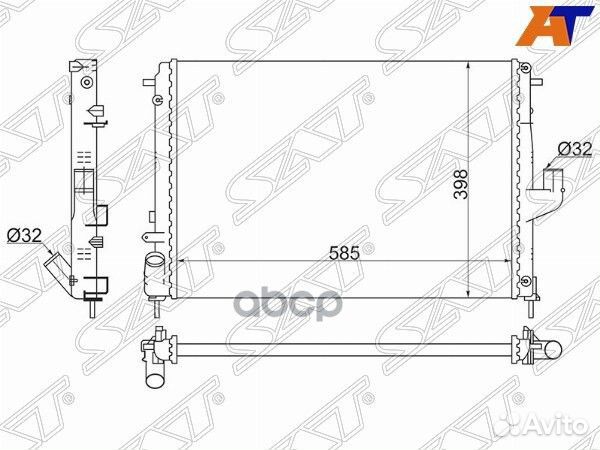 Радиатор Nissan Almera 12-19 / Terrano 14-22