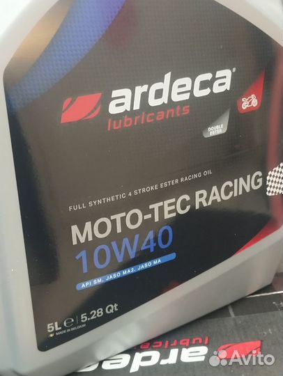 Масло моторное Ardeca Мoto-TEC racing 10W40 5л