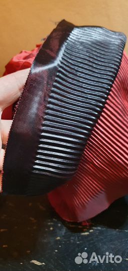 Подкладка для шапок гофрированная 57-58 (бордо)