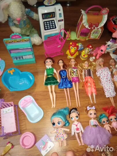 Куклы пупсы игрушки для девочки пакетом
