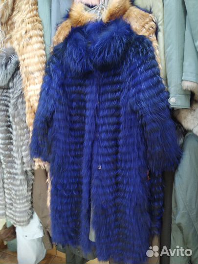 Пальто из чернобурки