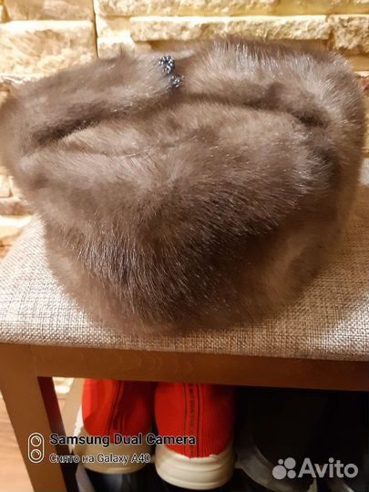 Норковая шапка мужская