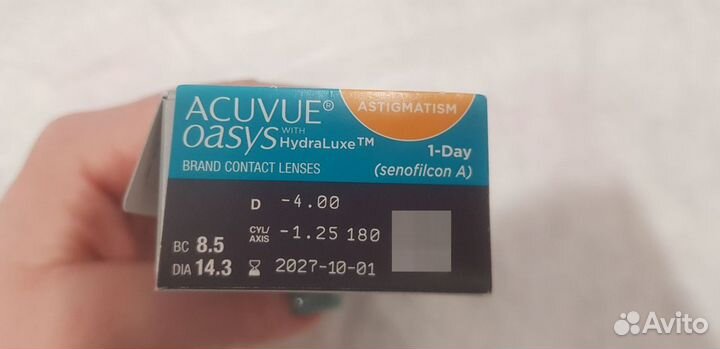 Линзы acuvue oasys astigmatism -4