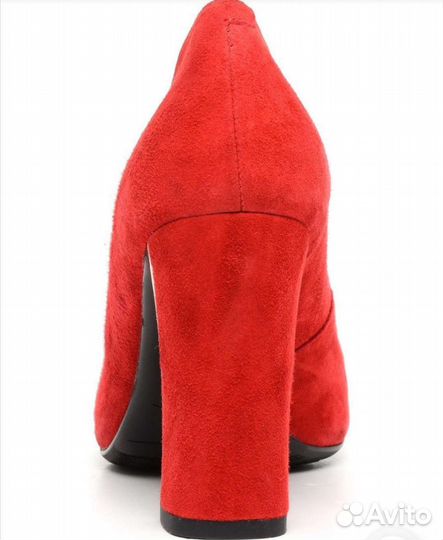Туфли замшевые красные 41 раз