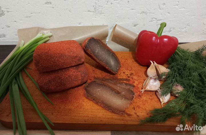 Сыровяленый балык в специях с чесноком