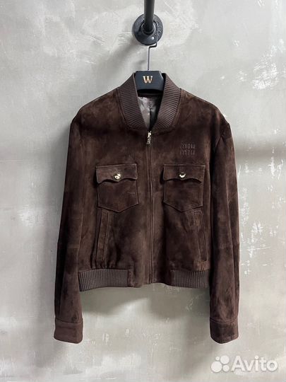 Бомбер замшевый кожаный Miu Miu