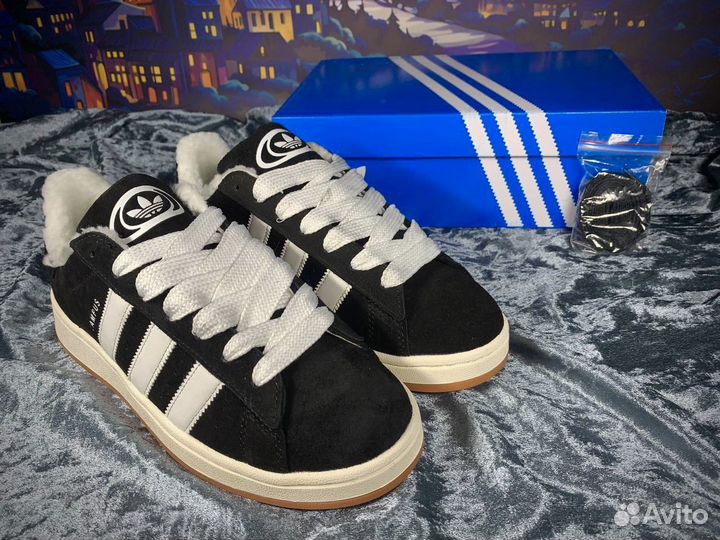 Кроссовки зимние adidas campus