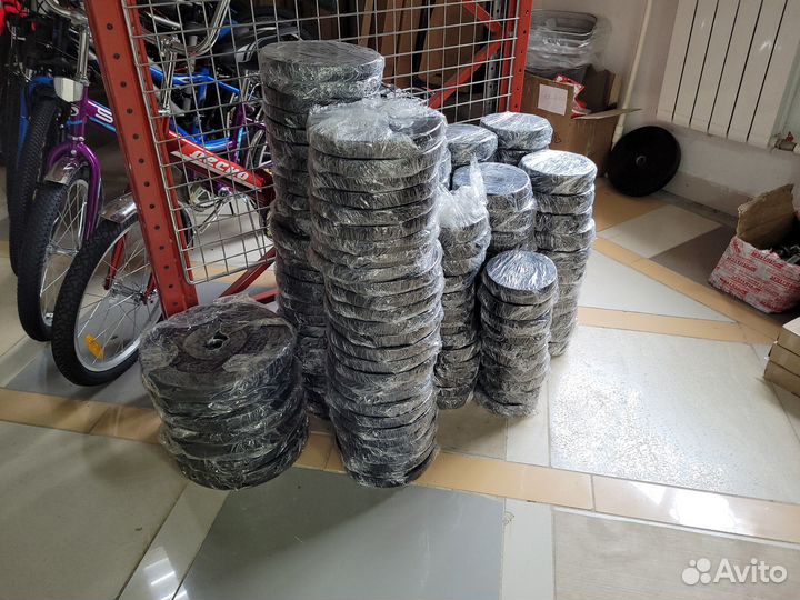 Гантели разборные, обрезиненые в ассортименте