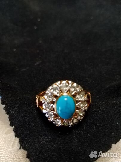 Кольцо с бирюзой
