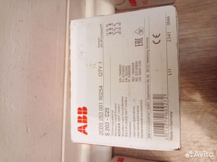 Автоматический выключатель abb