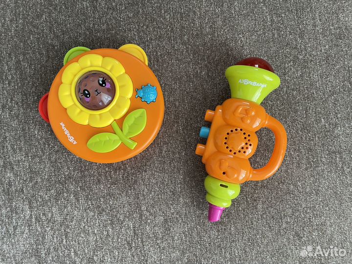Музыкальные игрушки,прорезыватели,книги. От 6мес