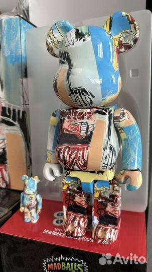 Bearbrick “Jean Michel Basquiat #6” 100 400 SET