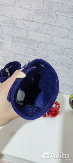 Валенки ботинки детские на липучке шаговита