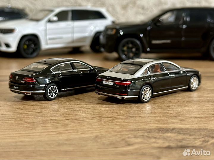 1:64 Audi A8L, Volkswagen Magotan, Touareg, Lexus
