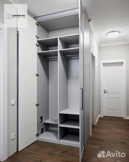 Шкаф распашной с фрезеровкой