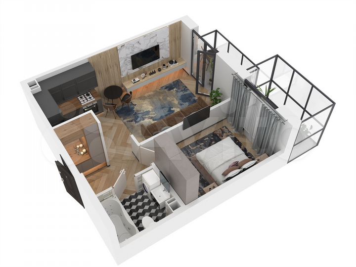 2-к. квартира, 42,2 м², 5/5 эт.