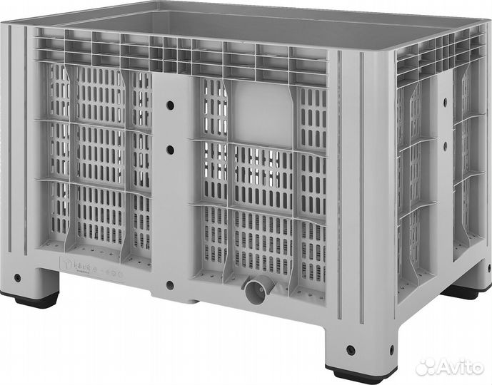 Контейнер 1200х800х800 мм перфорированный на ножка