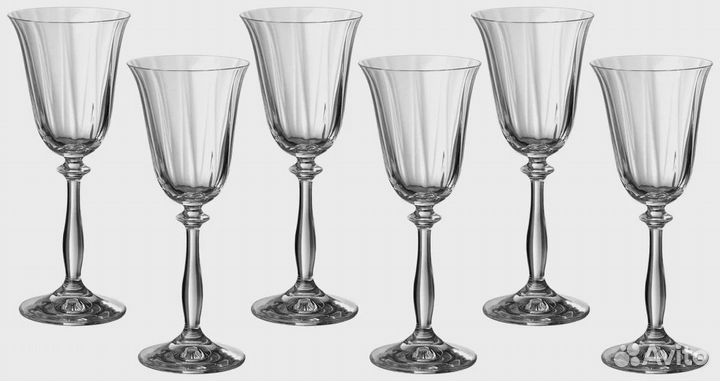 Новый Набор бокалов Bohemia Crystal