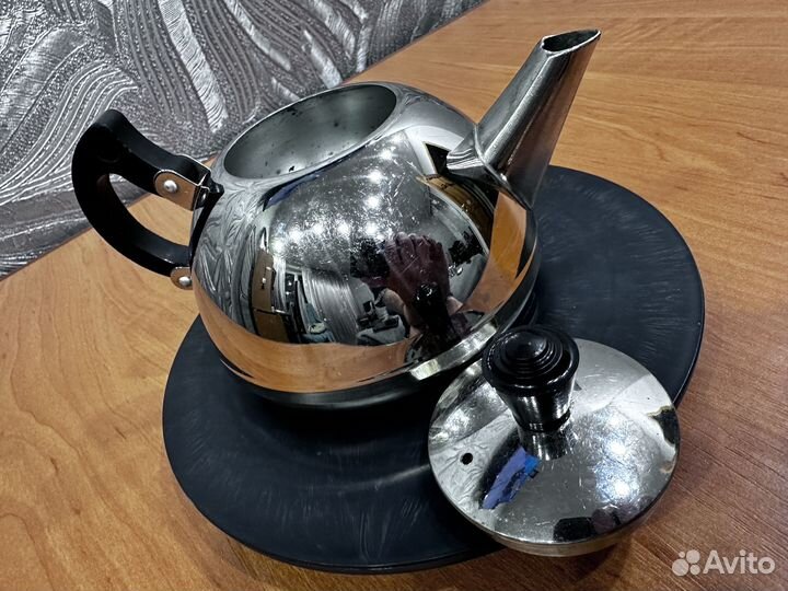Чайник заварочный мельхиоровый СССР, з-д Автоштамп