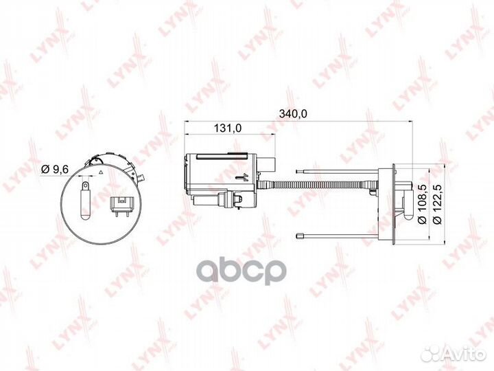 Фильтр топливный LF976M lynxauto