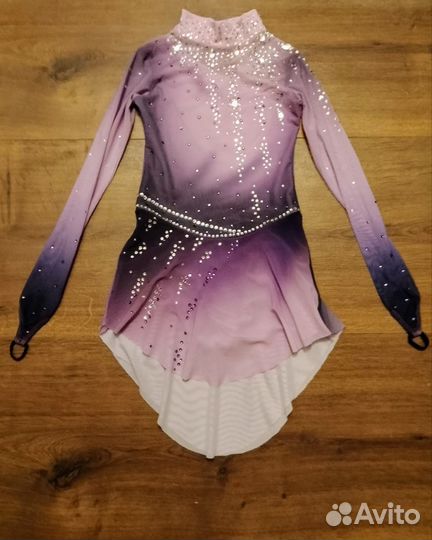 Платье для фигурного катания 130-140 см + боди