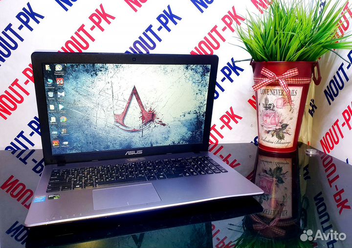Игровой ноутбук asus/GTX850/A295
