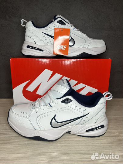 Кроссовки nike air monarch white navy 41-45