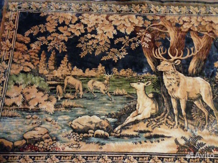 Винтажный ковер. Плюш и отливом