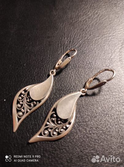 Серьги серебро 925 пробы