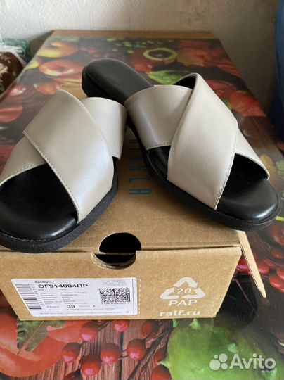 Мюли шлепки из натуральной кожи Ralf Ringer