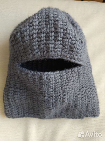 Шапка балаклава вязаная