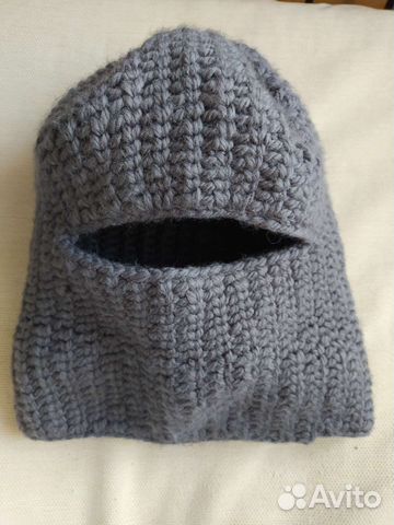 Шапка балаклава вязаная