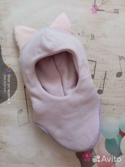 Шапка шлем для девочки 52