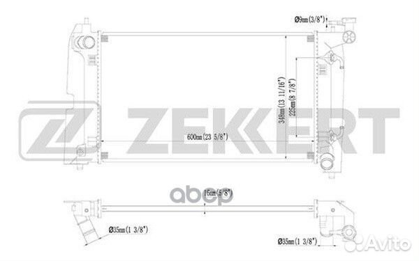 Mk-1224 Радиатор охлаждения двигателя Toyota Av