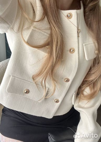 Твидовый пиджак Zara