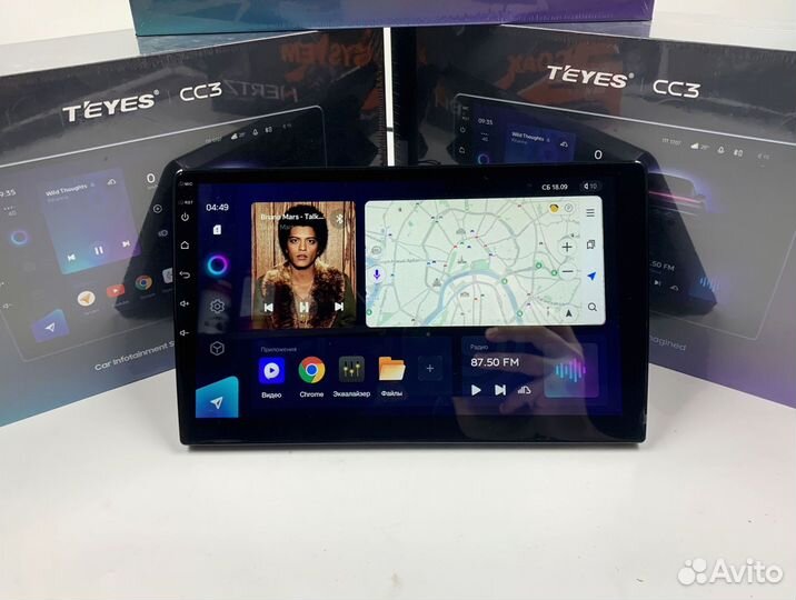 Магнитола Teyes CC3 6/128 для Toyota Prado 120