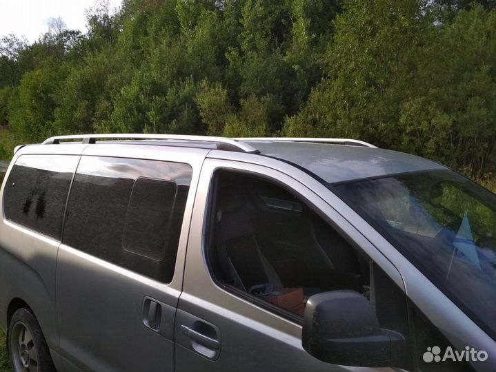 Рейлинги на автомобиль Hyundai Starex серебро