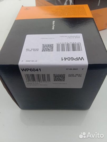 Помпа WV skoda wp6041