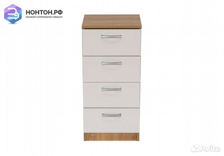 Комод Лотос 1.022 дуб сонома / белый глянец