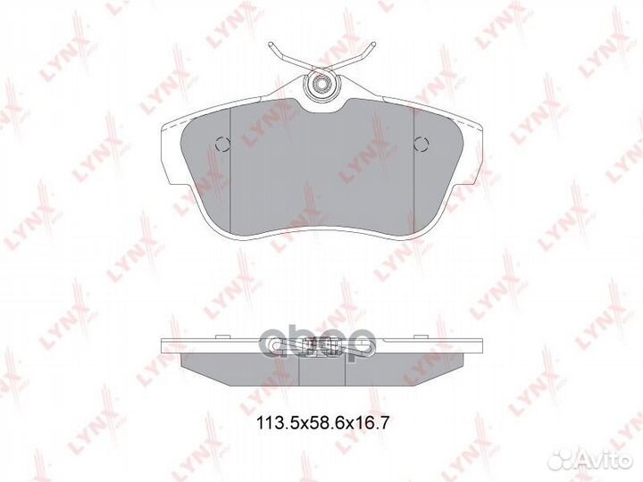 Колодки тормозные задние citroen Jumpy 1.6D-2.0