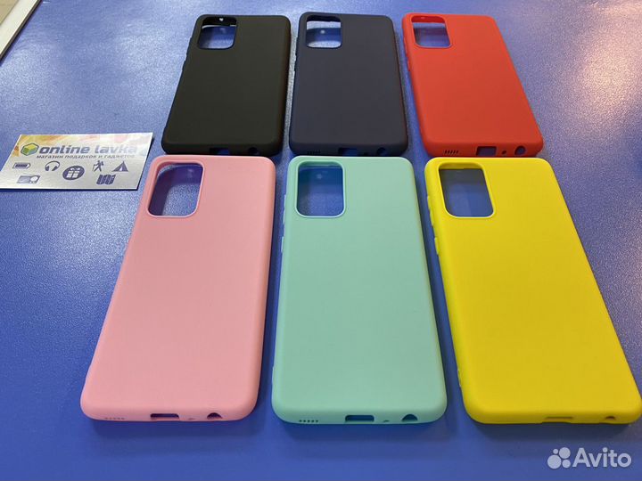 Чехол на samsung a52 цветной